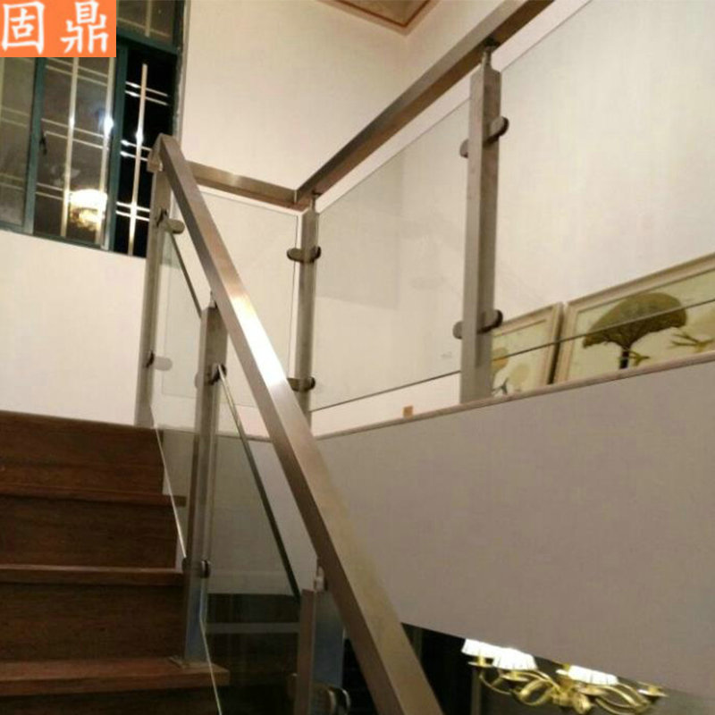 304阳台玻璃护栏 围栏 栏杆 楼梯扶手 家用栏河扶手 不锈钢立柱