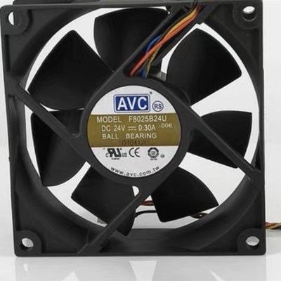 AVC 8025 24V 0.30A 8CM 8厘米 4线PWM 变频器散热风扇 F8025B24U