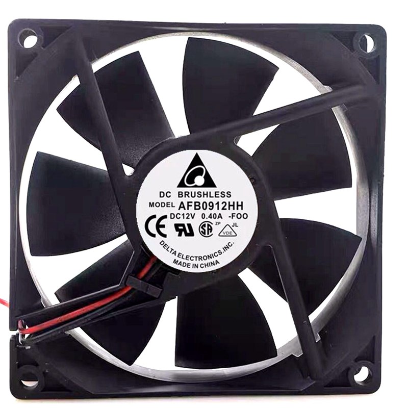 台达DELTA  0.4A 9025 12V 9cm/厘米大风量 双滚珠机箱散热风扇