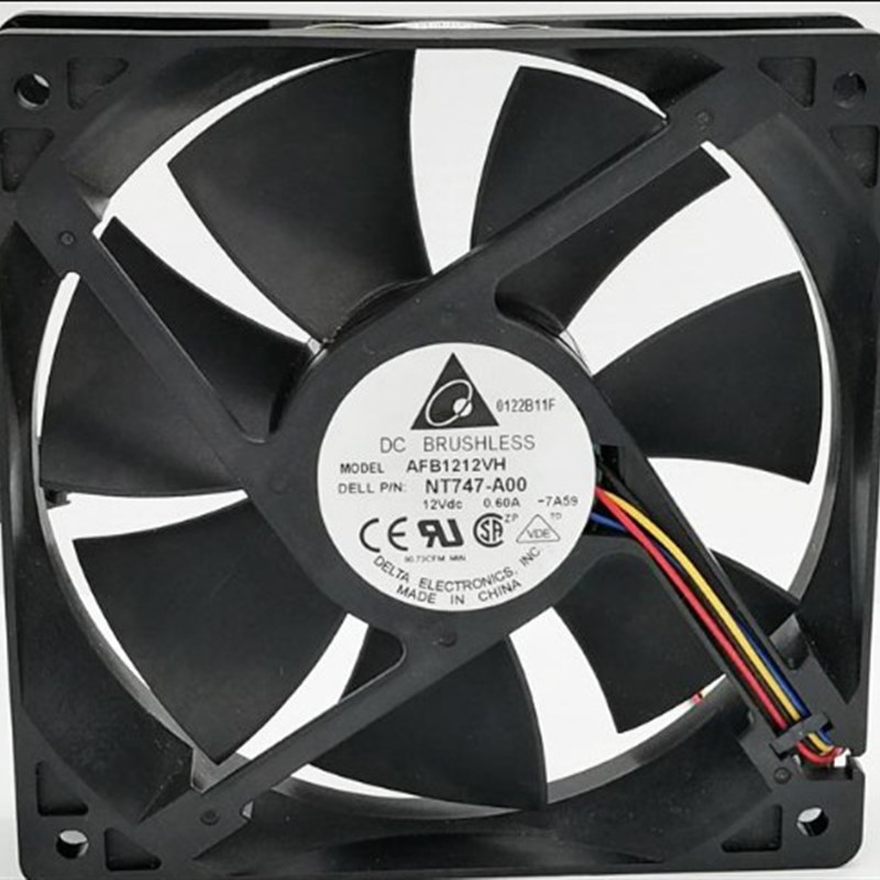 台达 12CM 12V 0.60A AFB1212VH 12025 机箱 主板调速 大风量风扇