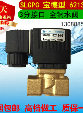 6213-03 3分宝德电磁阀 水阀 气阀 油阀 22310-10 220V 24V SLGPC