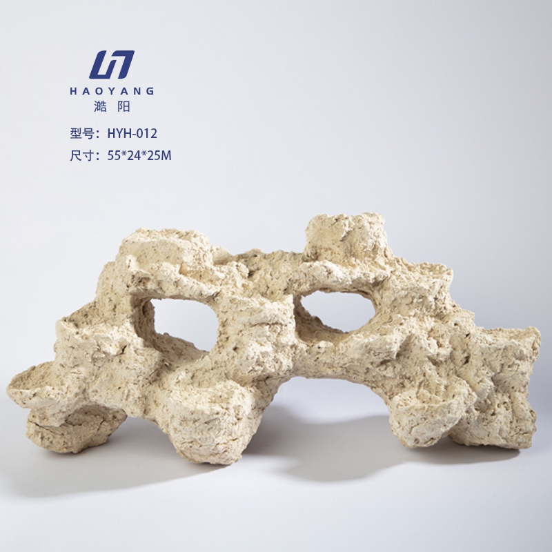 新款海水缸免爆藻快速开缸培菌造景F石人造石海缸珊瑚造景澔阳澔