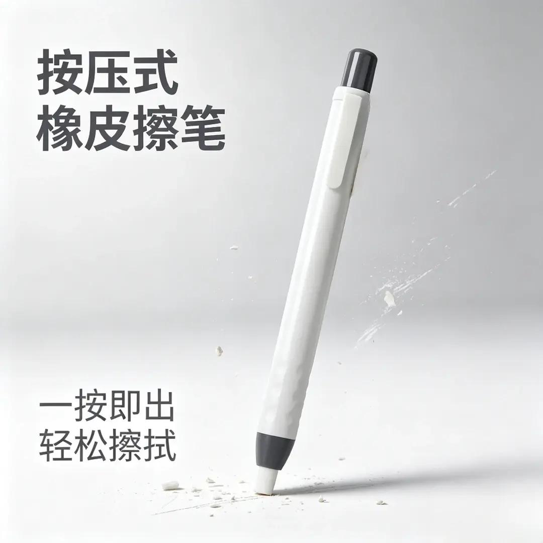 【下单立减50】按动磨砂橡皮笔多种字迹修改擦除学生橡皮擦笔N