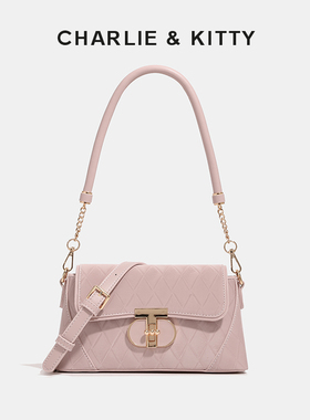【赵露思同款】CHARLIE&KITTY包包女式2025新款小众菱格腋下包女