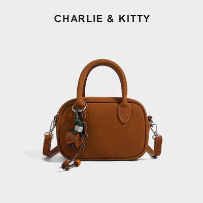 【赵露思同款】CHARLIE&KITTY小众包包女式2025新款保龄球斜挎包