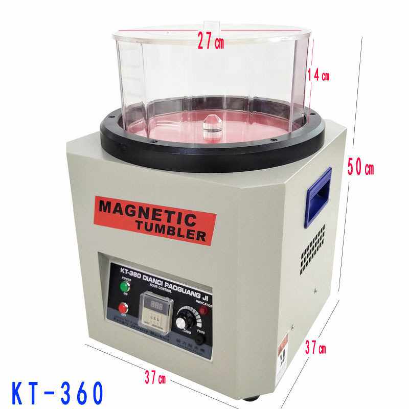 KT-360可调速磁力抛光机/强磁打磨/正反转/打金工具首饰器材