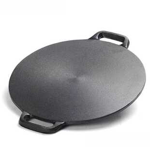 #春卷皮铁板加厚做春卷皮的铁板杂粮煎饼锅摊黄子锅铸铁鏊子家用