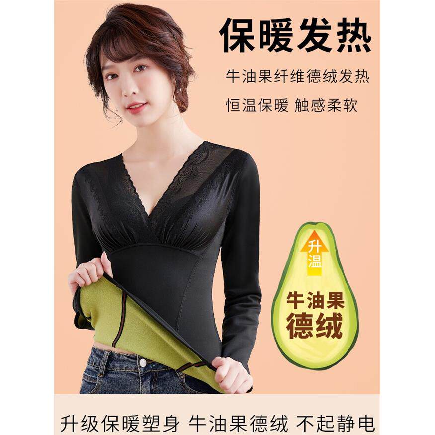 冬季加绒加厚保暖内衣德