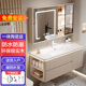 实木浴室柜组合陶瓷一体洗脸盆洗手盆洗漱台盆马桶侧柜储物柜镜柜