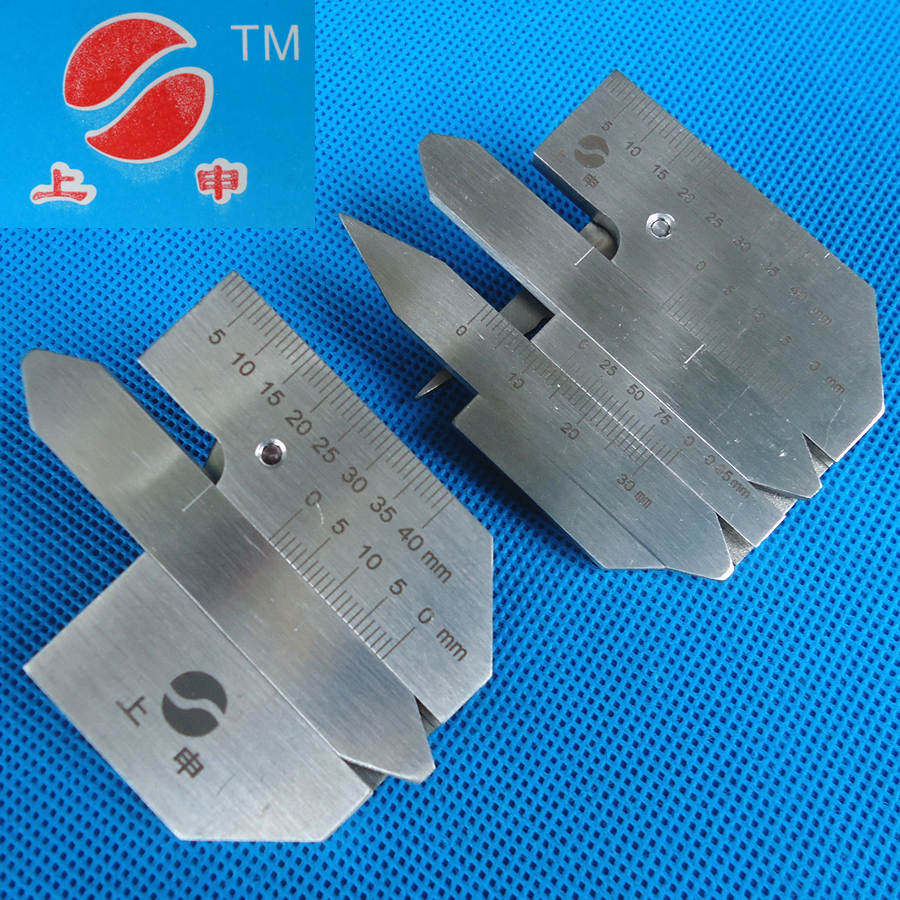 上申焊缝检验尺单轨KH45/双轨KH45B/HJC40焊接检验尺焊缝规角度规