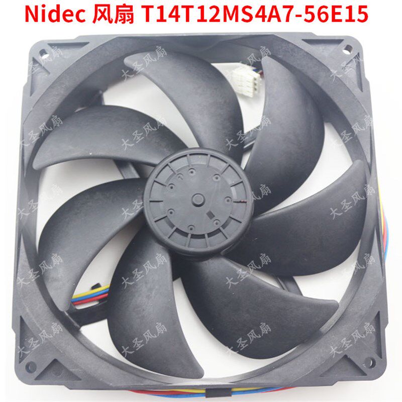 Nidec T14T12MS1A7 正方形14CM 3线风扇 带PWM功能