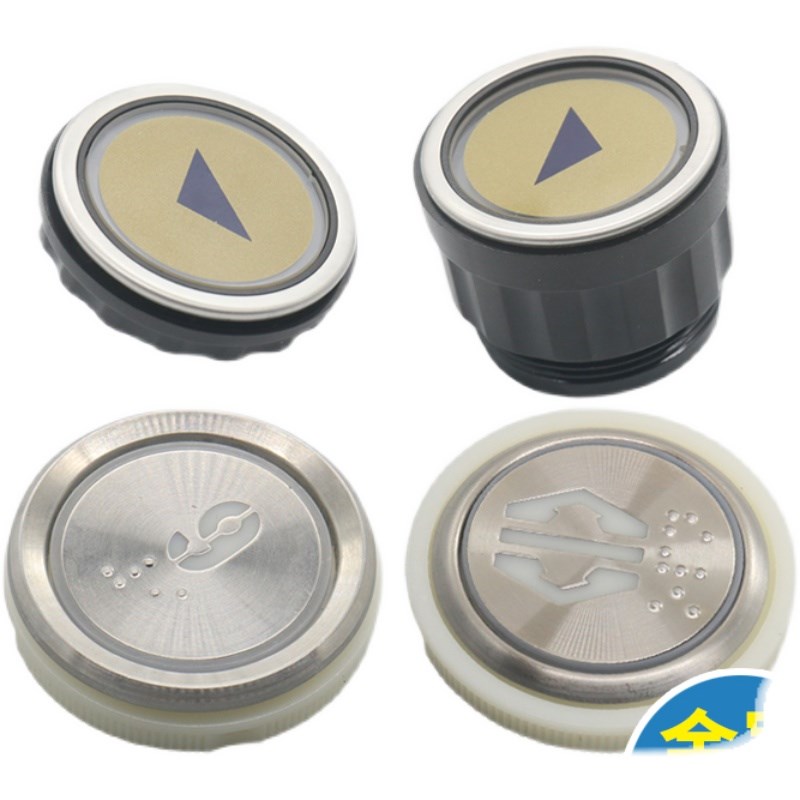 电梯按钮AN306A 圆形按键 不锈钢 适用快意沈阳三洋 电梯配件