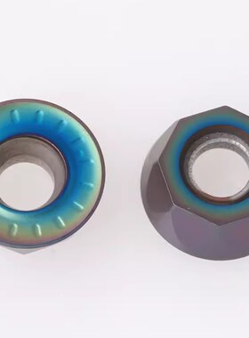 适合HRC55度以下淬火钢RPMT1204MO-TT七彩加硬数控刀片CNC铣刀头