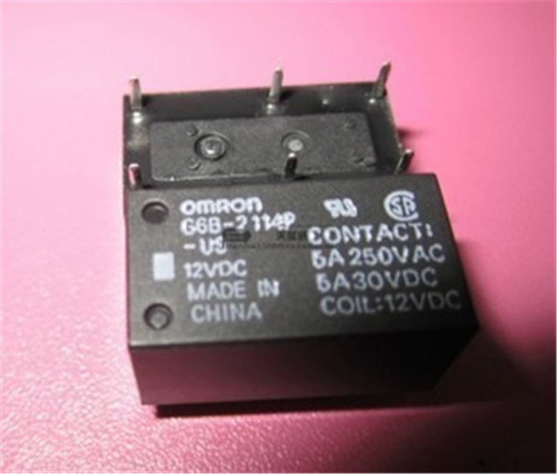 全新原装 继电器G6B-2114P-US 12VDC5A 6脚小型密封