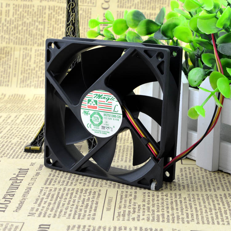 永立 MGT9212MB-O25 9025 12V 0.17A 9CM/厘米机箱电源散热风扇