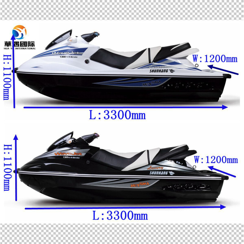 2022摩托艇水上摩托车游艇1300CC排量三人摩托艇