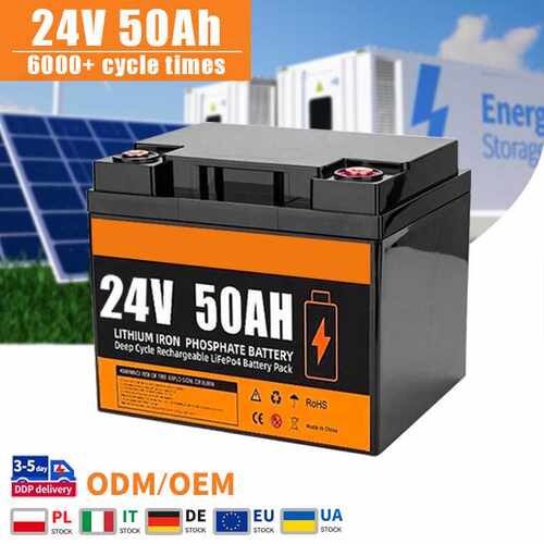 24V 50Ah Lifepo4 Battery Pack 25.6V 100ah 200ah 280ah 300ah