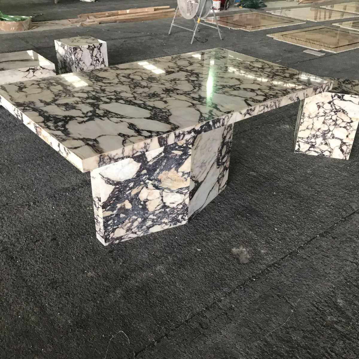 进口天然大理石茶几客厅家用设计师小户型丽宝格奢石轻奢小桌子