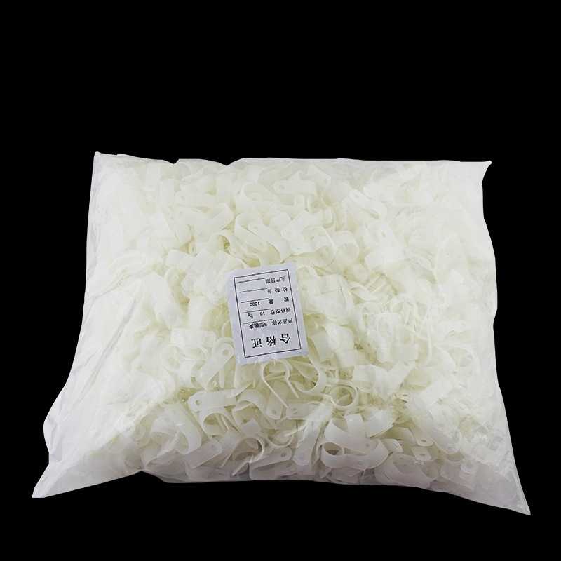 厂家直销塑料R型线夹 线扣扎带扣 固定夹19.2R电缆固定夹500/包