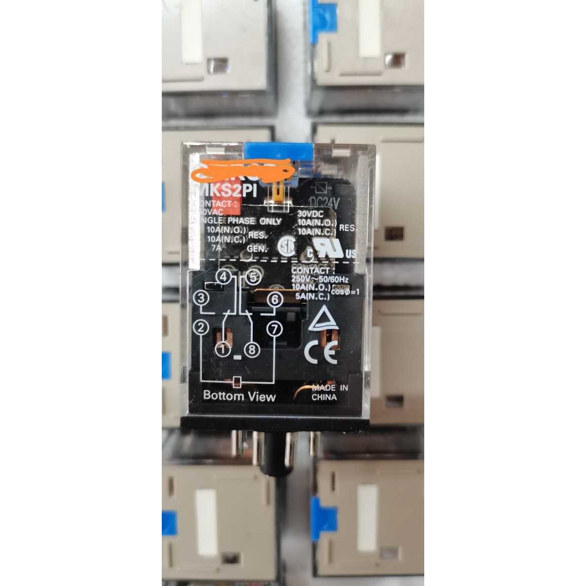 MKS2PI MKS2P MKS-2PI MKS2 DC24V    圆8脚继电器功率继电器
