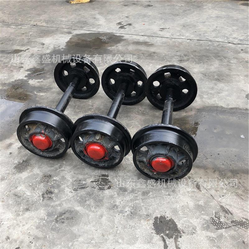 250mm铸钢矿车轮平板车防尘实心矿车轮窑车矿用闭式铸钢轨道轮