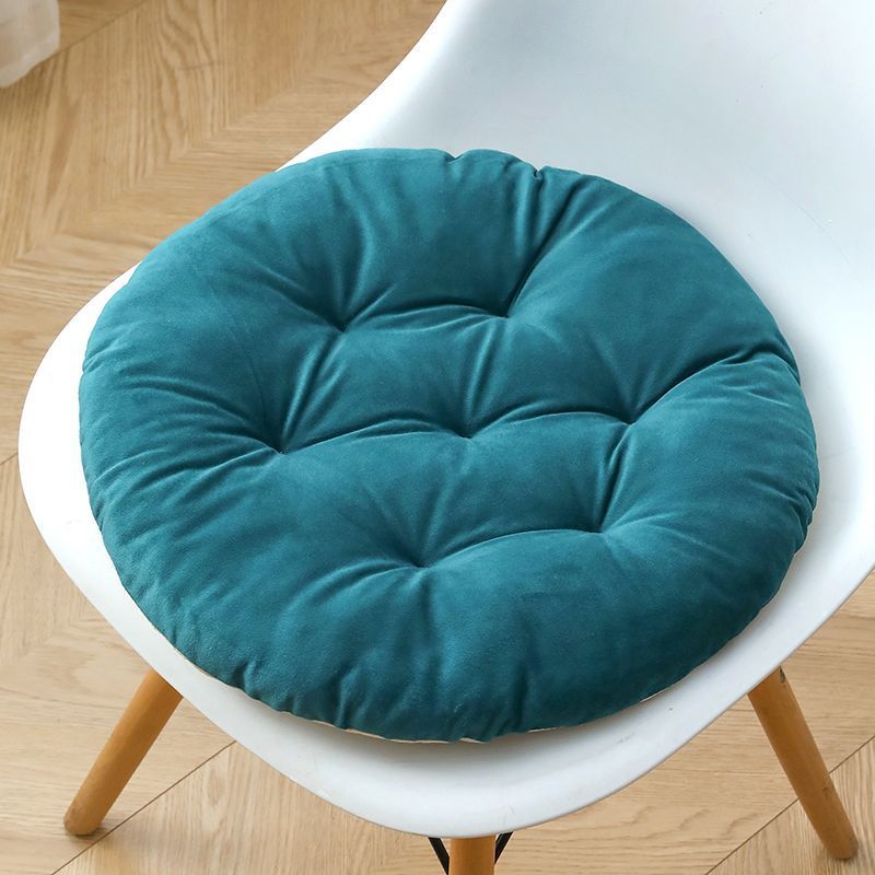 棉垫坐垫加厚毛绒秋冬保暖圆形屁股垫教室办公室久坐毛毛绒椅子垫