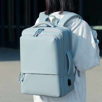 双肩包女短途轻便大容量旅行背包户外出游商务电脑包大学生行李包