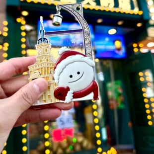 2026元旦哈尔滨文创音乐广场大雪人路灯流沙纪念冰箱贴新年伴手礼