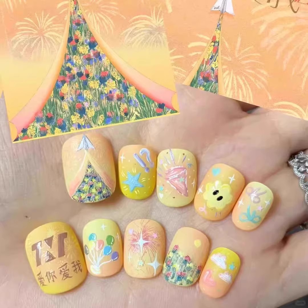 时代少年团TNT六周年美甲穿戴甲