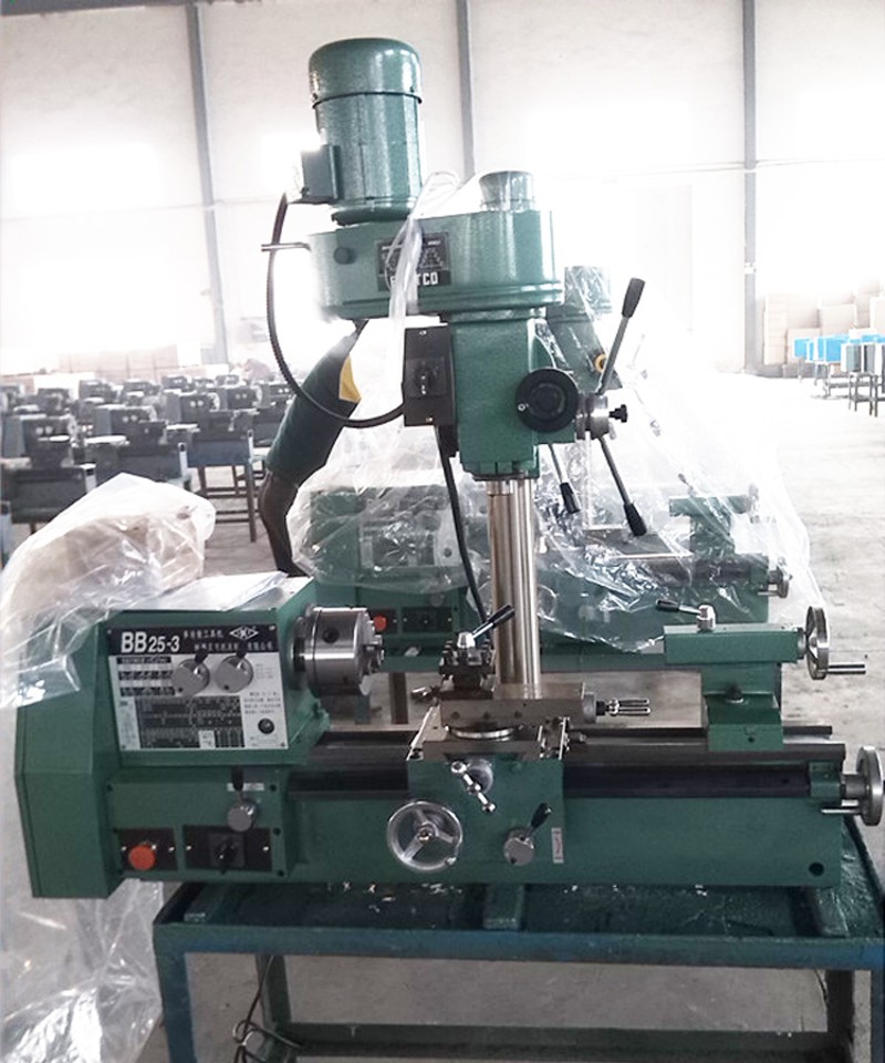 微型机床220V-BB25-3L 家用钻铣机床 小型台式车床 精密仪表车床