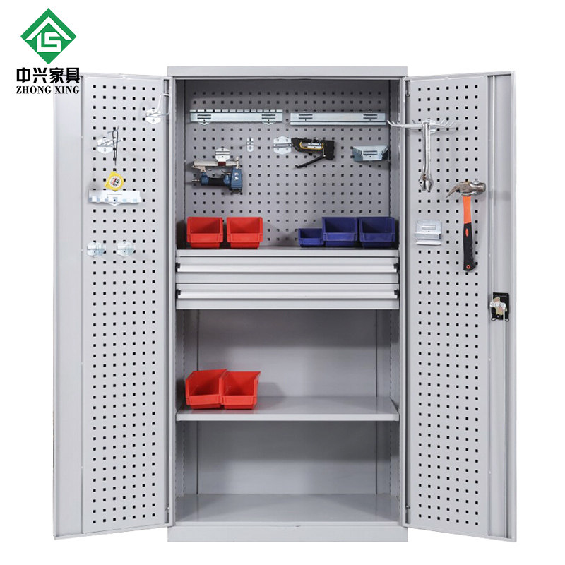重型工具柜加厚车间用抽屉式储物箱收纳双开门刀具柜五金铁皮柜子