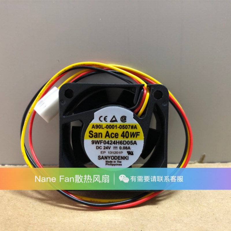 9WF0424H6D05A 原装日本山洋 4CM 24V 0.08A 4020发那科专用风扇