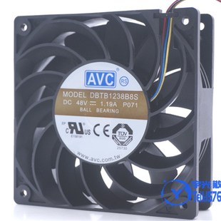 120238 DBTB1238B8S 48V 1.19A 暴力散热风扇 全新原装 12cm AVC