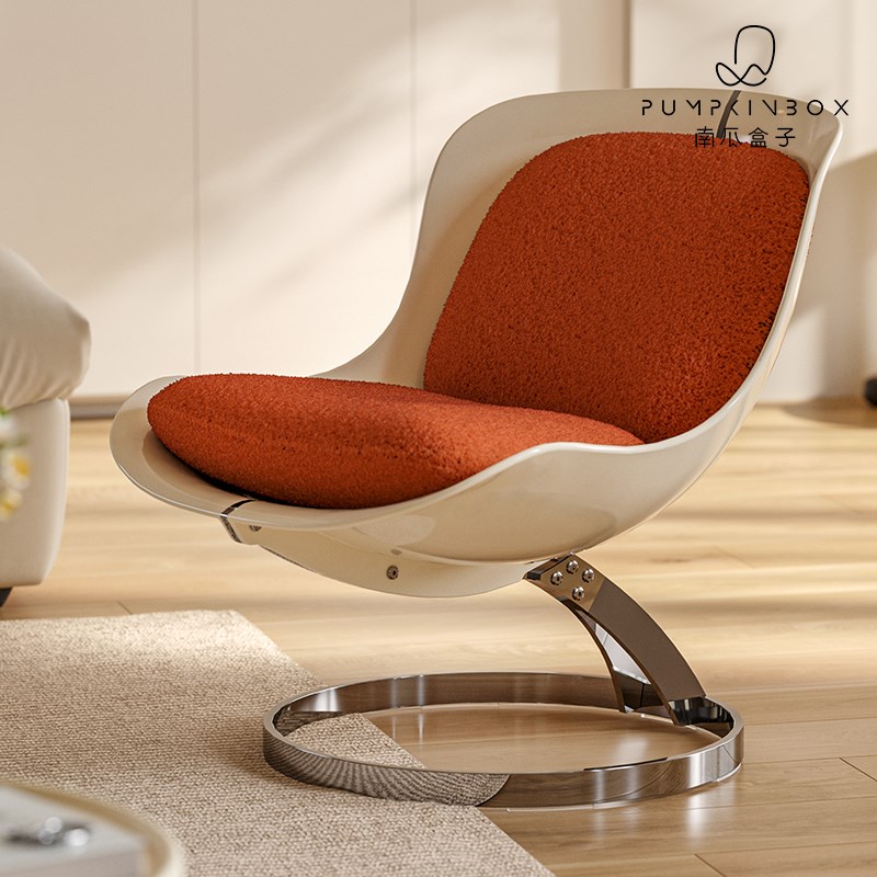 北欧沙发椅ins轻奢客厅休闲懒人椅小户型卧室亚克力透明单人躺椅