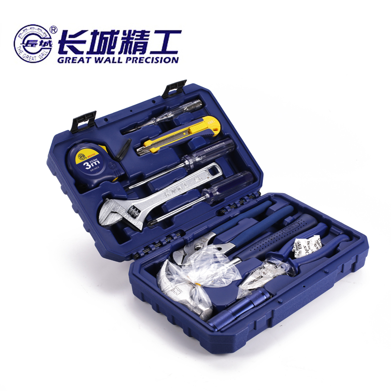 长城工具 11件套 家用组合工具 维修工具箱 11件装组套工具