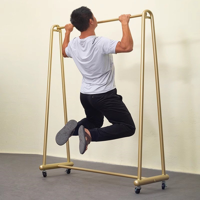 衣架落地奶油风卧室挂衣架室内衣帽架床头可移动挂衣服架子晒衣架