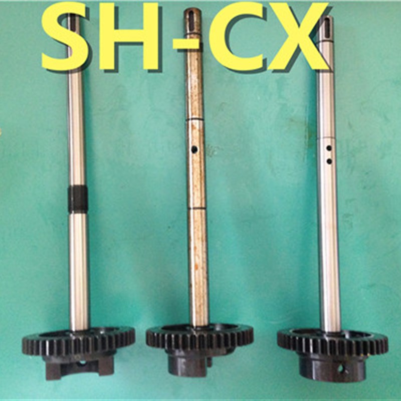 海德堡水辊齿轮轴 海德堡102水辊齿轮 对开齿轮轴 2孔 1个孔 螺纹