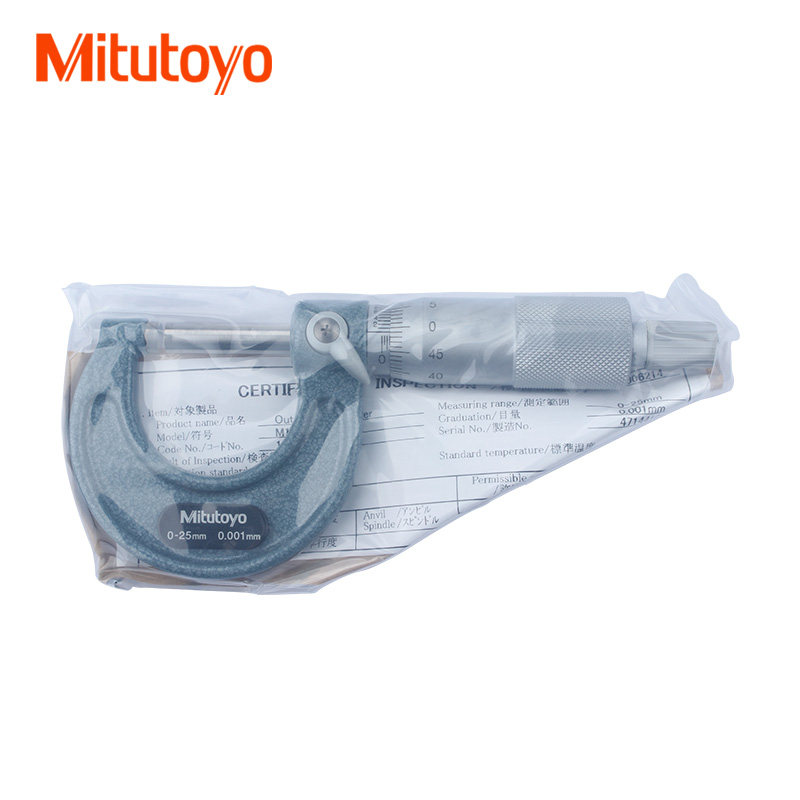 日本三丰外径千分尺103-129 0-25mm 0.001mm实体店 Mitutoyo