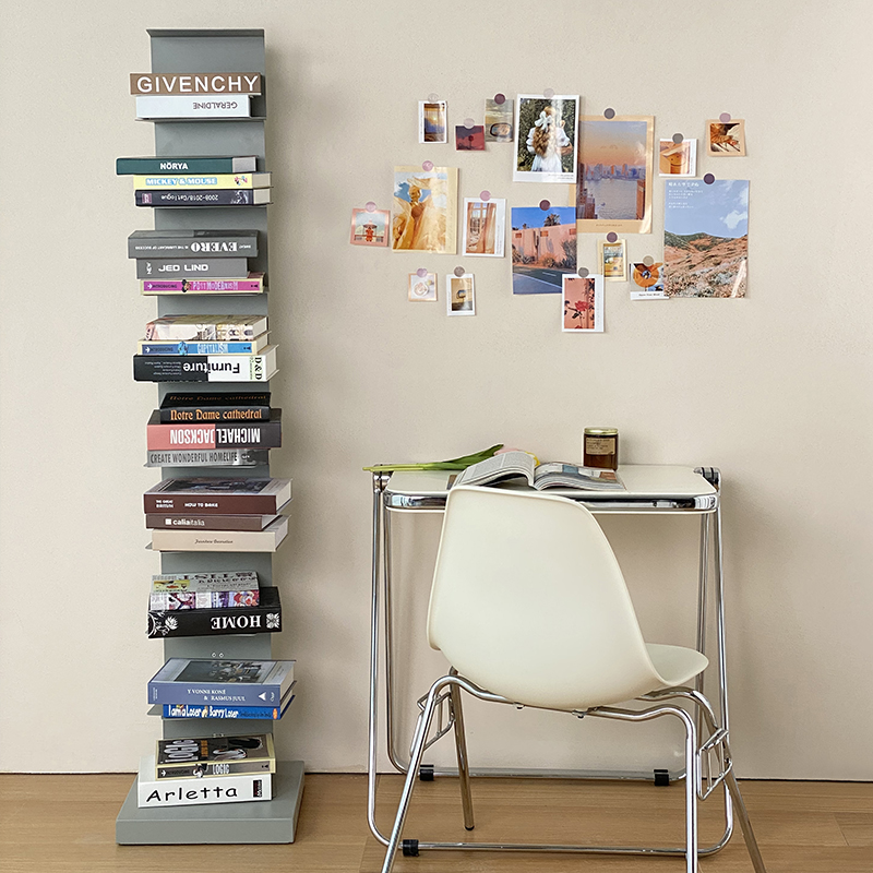 Moka Moka隐形书架落地小书柜客厅书房转角创意靠墙收纳置物架子