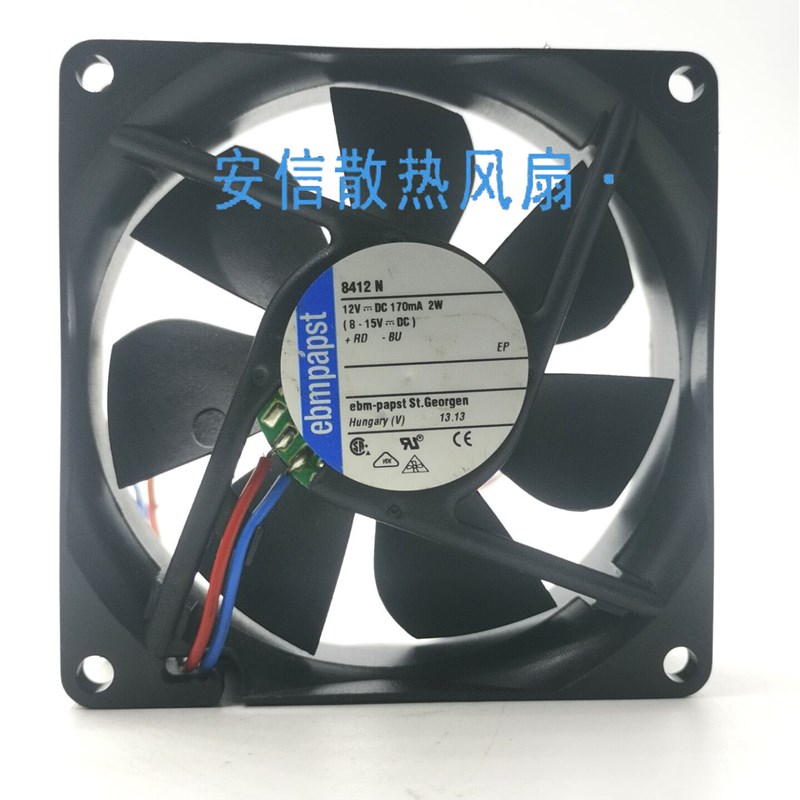 8412 3412 N NH NGH H NHH NGME L M 2LER 德国ebmpapst 12V风扇