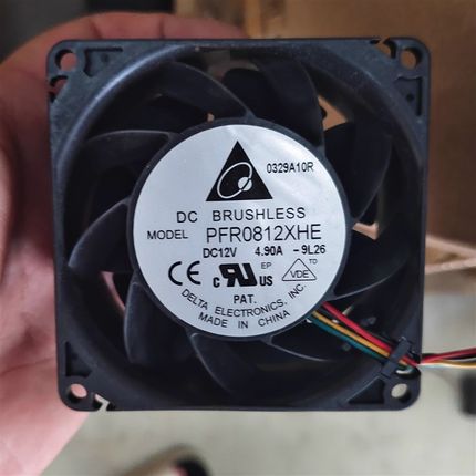包邮 台达 PFR0812XHE 8038 8CM/厘米 12V 4.9A 暴力 高转速风扇
