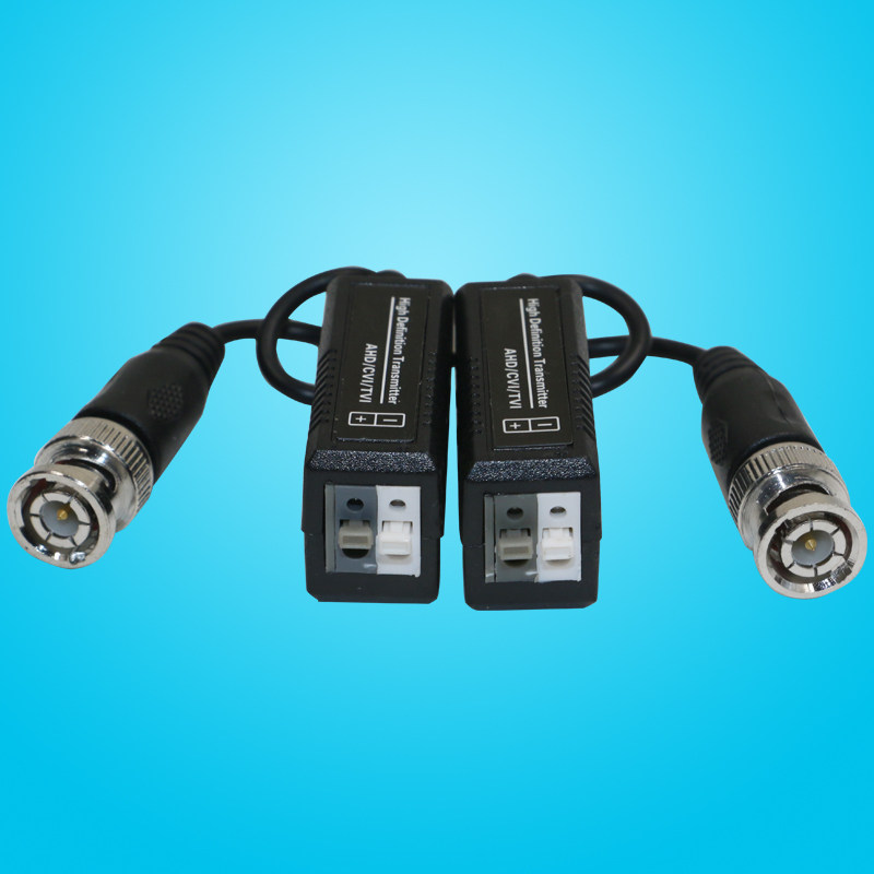 双绞线无源BNC传输器 同轴高清AHD/TVI/CVI监控bnc转网线接头