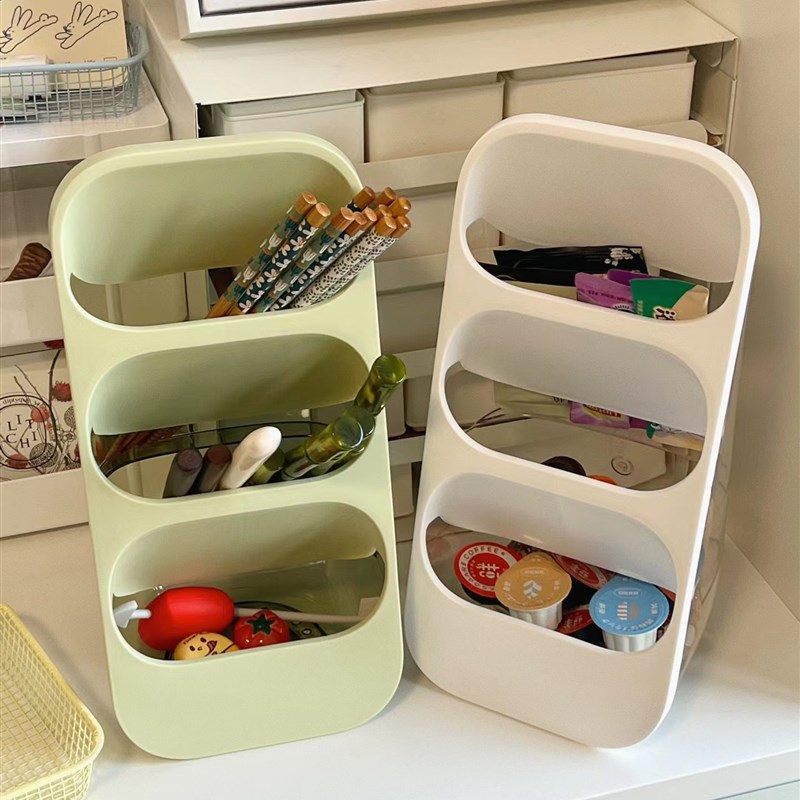 圆滚滚厨房收纳神器省空间多功能桌面筷子勺子多层分格收纳盒沥水