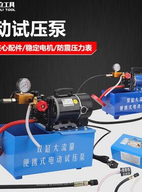 电动试压泵DSY-25打压泵手提式PPR水管打压机60公斤测压机地暖泵