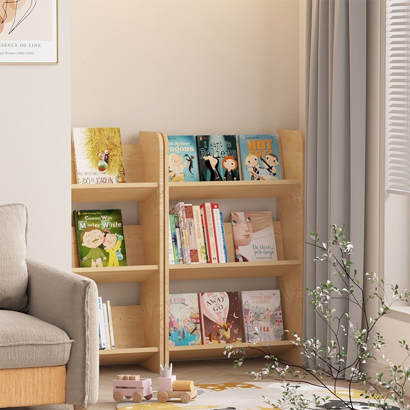 书报架落地置物架多层资料架幼儿园玩具靠墙杂志架收纳架简易书架