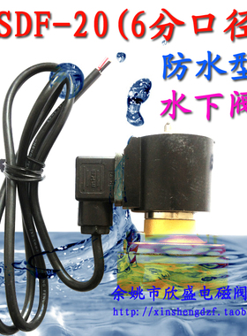 6分DN20潜水喷泉电磁阀220V XSDF-200-20 快速开闭 常闭水下阀