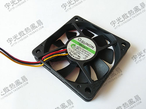 SUNON建准 KDE1206PFV1 6010 12V 1.4W 6CM超薄静音风扇 CPU风扇
