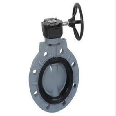 UPVC涡轮蝶阀/PVC蝶阀/耐酸碱蝶阀/塑料蝶阀/PVC涡轮式蝶阀DN250