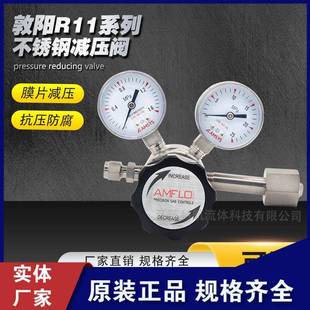 敦阳R11小流量氮气氧气氩气氢气减压阀调节amflo不锈钢减压器气体