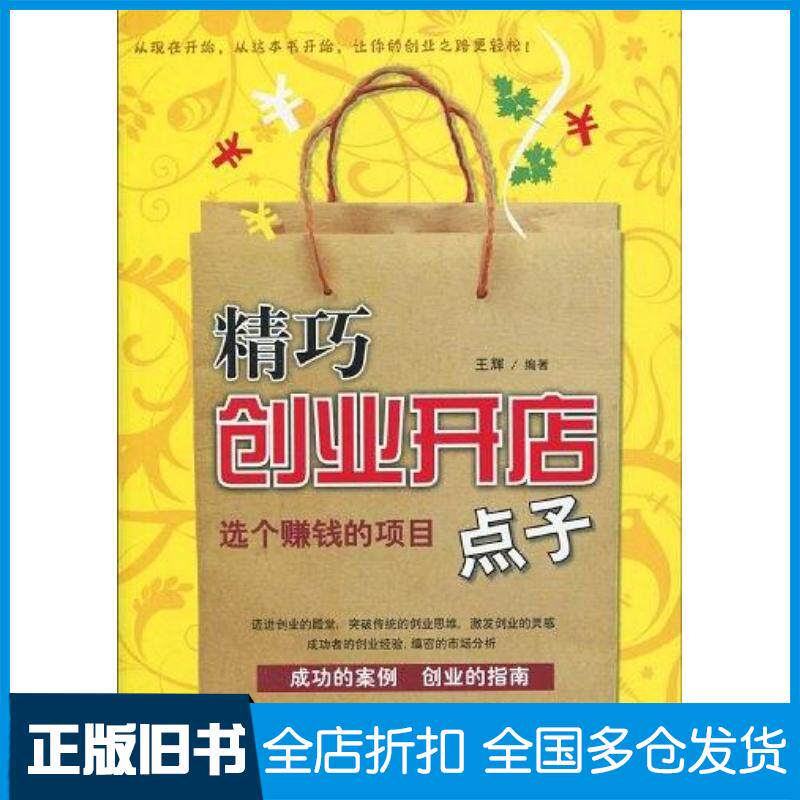 正版旧书精巧创业开店点子王辉企业管理出版社9787802552760
